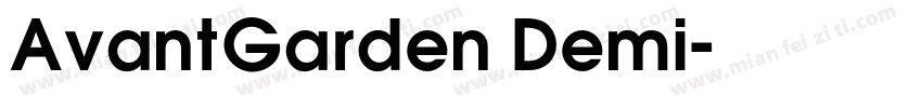 AvantGarden Demi字体转换